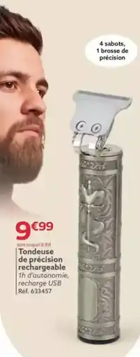 Gifi Tondeuse de précision rechargeable offre