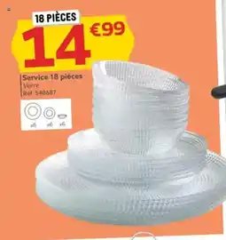 Gifi Service 18 pièces offre