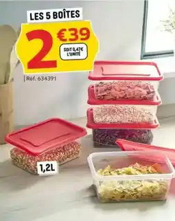 Gifi Les 5 boîtes offre