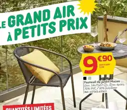 Gifi Fauteuil de jardin Maceo Dim. 54x75x57 cm offre