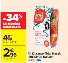Carrefour Kit sauce tikka masala offre