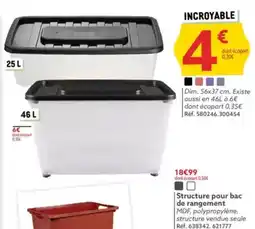 Gifi Structure pour bac de rangement offre