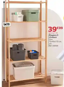 Gifi ĂtagĂšre 5 niveaux offre