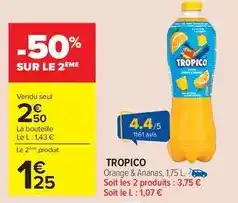 Carrefour Tropico - orange & ananas offre