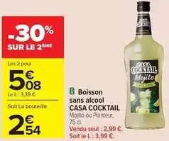 Carrefour Casa - boisson sans alcool offre