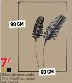 Gifi Décoration murale Dim. 90x60 cm offre