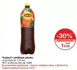 Lipton pétillant pêche