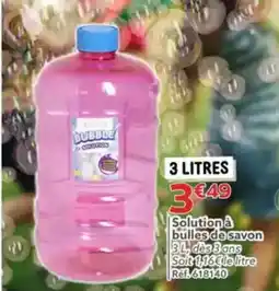 Gifi Solution à bulles de savon offre