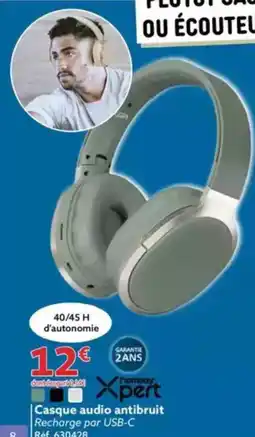 Gifi Casque audio antibruit offre