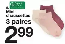 Zeeman Mini- chaussettes 3 paires offre