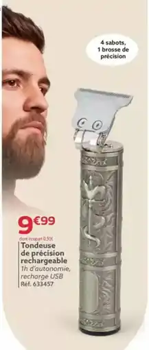 Gifi Tondeuse de précision rechargeable offre