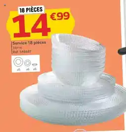Gifi Service 18 pièces offre