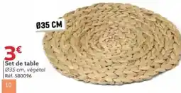 Gifi Set de table 035 cm, végétal offre