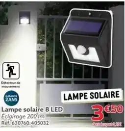 Gifi Lampe solaire 8 LED offre