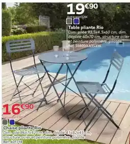 Gifi Chaise pliante Rio offre