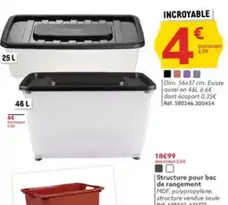 Gifi Structure pour bac de rangement offre