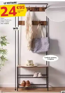 Gifi Le vestiaire 60x170x30 cm, offre