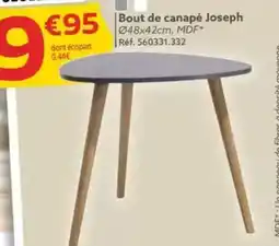 Gifi Bout de canapé Joseph offre