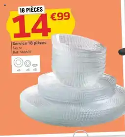 Gifi Service 18 pièces offre