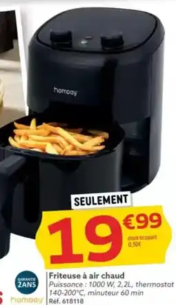 Gifi HOMBAY Friteuse à air chaud offre