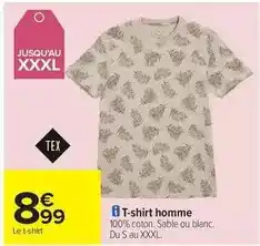 Carrefour Tex - t-shirt homme offre
