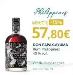 La Vignery Don papa - gayuma rum offre