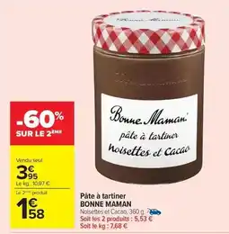 Carrefour Drive Bonne maman - pâte à tartiner offre