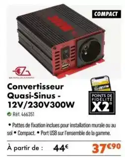 Narbonne accessoires Convertisseur 12v/230v300w offre