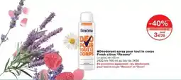 Monoprix Rexona - edeodorante spray pour tout le corps offre