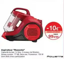 Monoprix Aspirateur rowenta offre