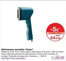 Monoprix Défroisseur portable calor offre