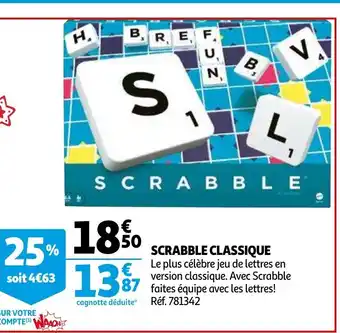 Auchan Scrabble Classique offre