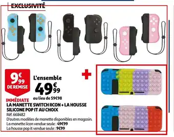 Auchan La Manette Switch Iicon+ La Housse offre