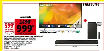 Auchan TV Samsung UE70AU8005 + Barre de Son HW-A650 offre