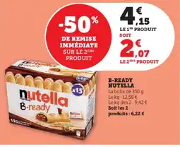 Super U NUTELLA B-ready offre