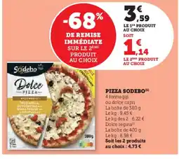 Super U SODEBO Pizza offre