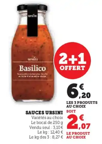 Super U URSINI Sauces offre