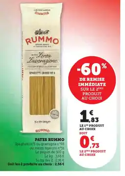 Super U RUMMO Pates offre