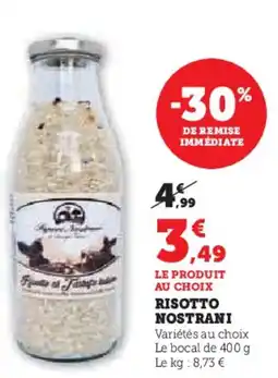 Super U NOSTRANI Risotto offre