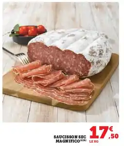 Super U Saucisson sec magnifico offre