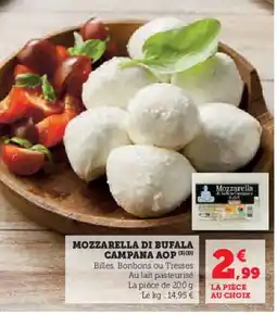 Super U Mozzarella di bufala campana aop offre