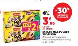Super U BROSSARD Savane max pocket offre