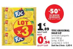 Super U TUC Original sale lu offre