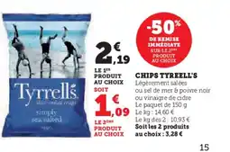 Super U TYREELL'S chips offre