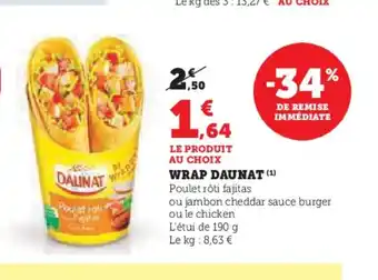 Super U DAUNAT Wrap offre
