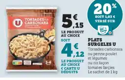 Super U Plats surgeles u offre