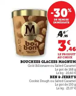 Super U MAGNUM Bouchees glacees offre