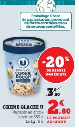 Super U Creme glacee u offre