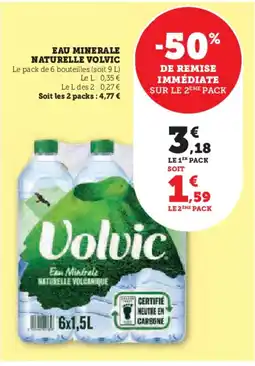 Super U VOLVIC Eau minerale naturelle offre
