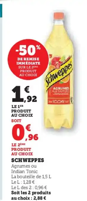 Super U SCHWEPPES offre